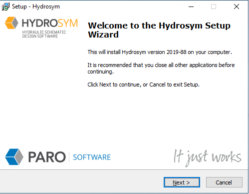 Install Wizard Welcome Screen