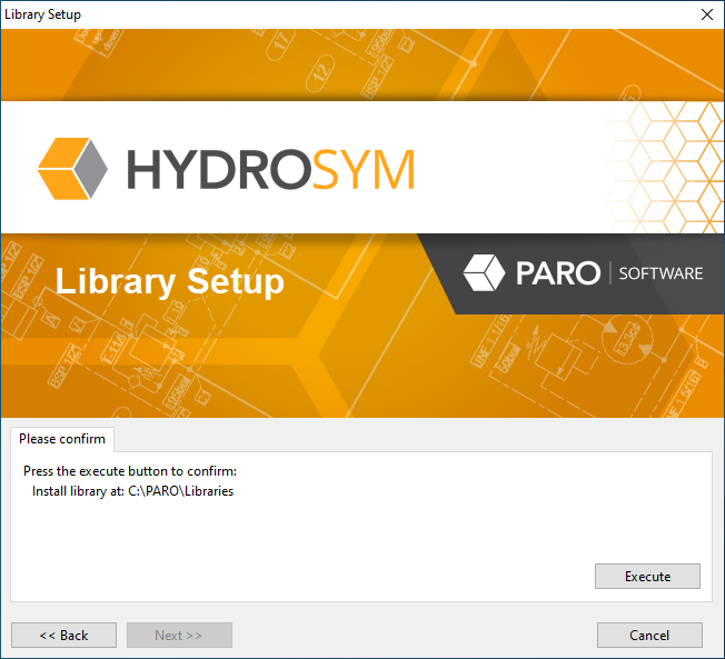 HydroSym Library Setup Confirmation Screenshot